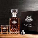 Personalized Australian Army Logo Retired Canadian Veteran Custom Time Decanter Set with Glasses Printed QTHN241115