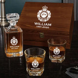 Personalized Australian Police Branch Logo Custom Name & Time Decanter Set with Glasses Printed LVA241130