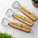 Personalized Australian Army Veteran Custom Rank, Name & Time Wooden Bottle Opener Printed KVH1164