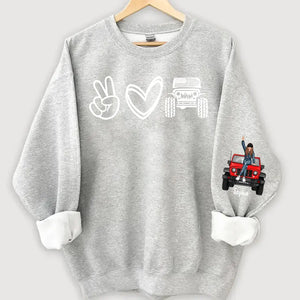 Personalized Jeep Girl Love Custom Name Sweatshirt Printed HN241173