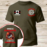 Personalized Once A Firefighter Always A Firefighter Canadian Firefighter T-shirt Printed QTKH241172