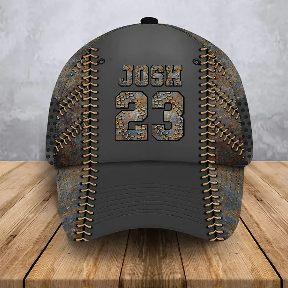 Personalized Baseball Player Custom Name & ID Cap 3D Printed QTHN241180