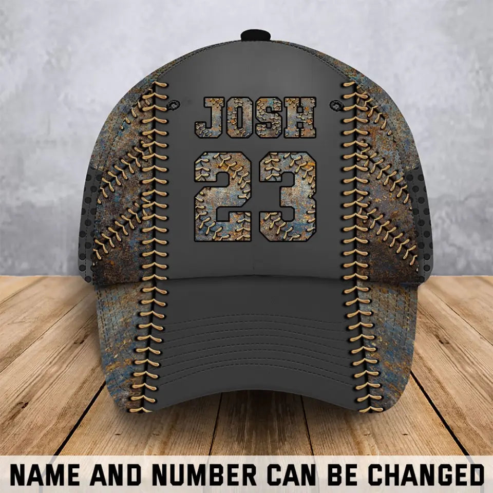 Personalized Baseball Player Custom Name & ID Cap 3D Printed QTHN241180