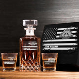 Personalized Australian Veteran Branch Logo Custom Name Decanter Set with Glasses Printed KVH241183