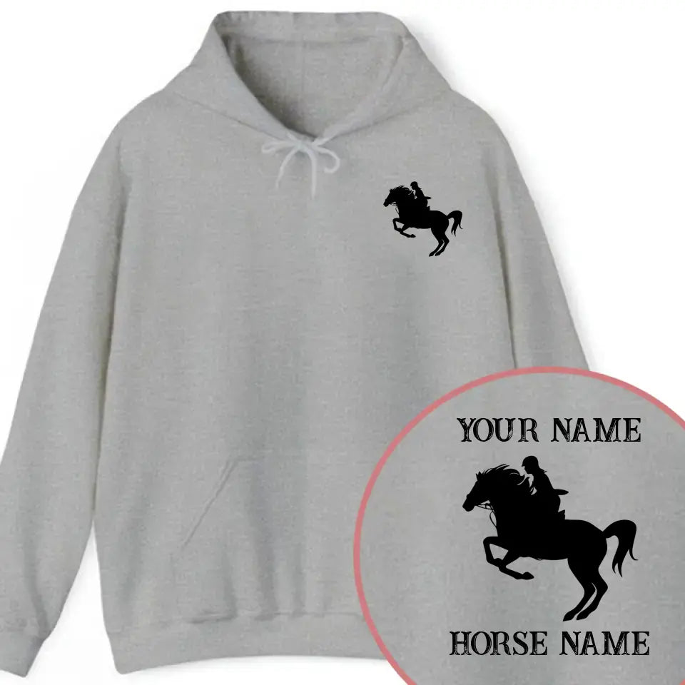 Personalized Horse Riding Horse Name Hoodie 2D Printed HN241191