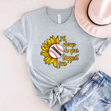 Personalized Sunflower Baseball I'll Always Be Your Biggest Fan T-shirt Printed QTVQ241196