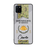 Personalized Australian Veteran Logo Custom Name & Rank Gold Phonecase Printed AHHN241185