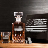 Personalized Australian Veteran Branch Logo Custom Name Decanter Set with Glasses Printed KVH241183