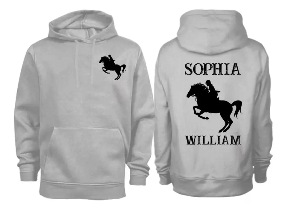 Personalized Horse Riding Horse Name Hoodie 2D Printed HN241191