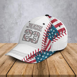 Personalized Baseball Player Custom Name & ID Cap 3D Printed LVA241198