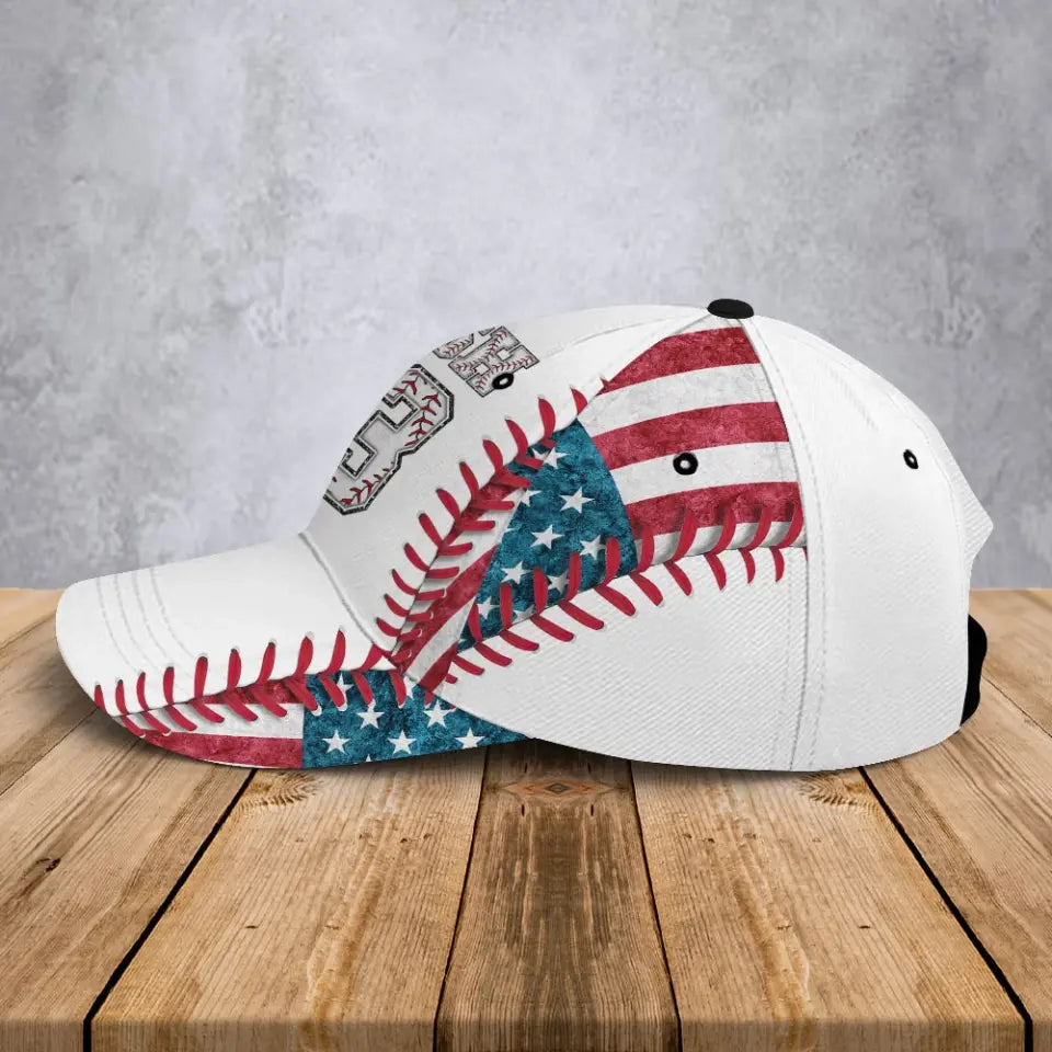 Personalized Baseball Player Custom Name & ID Cap 3D Printed LVA241198