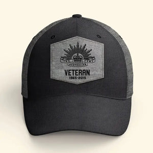 Personalized Australian Veteran Logo Custom Service Time Cap Printed VQ241199