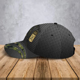 Personalized Swedish Veteran Rank Gold Custom Name & Time Cap 3D Printed AHVA241205