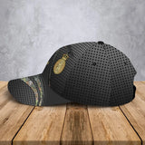 Personalized Netherland Veteran Rank Gold Custom Name & Time Cap 3D Printed AHVA241205