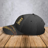 Personalized Italian Veteran Rank Gold Custom Name & Time Cap 3D Printed AHVA241205
