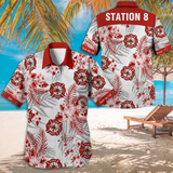 Personalized Firefighter Logo Custom Department Hawaii Shirt Printed QTVQ241210