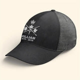 Personalized Canadian Veteran Branch Logo Custom Name & Time Cap 3D Printed VQ241216