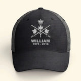 Personalized Canadian Veteran Branch Logo Custom Name & Time Cap 3D Printed VQ241216