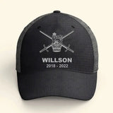 Personalized UK Veteran Branch Logo Custom Name & Time Cap 3D Printed VQ241216