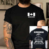 Personalized Canadian Veteran Airborne I Did This For A Living And Your Expect Me To Be Normal T-shirt Printed QTKH241232