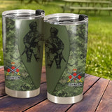 Personalized Canadian Veteran Camo Branch Logo & Custom Name Tumbler Printed AHVQ241223