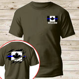 Personalized Canadian Police Branch Logo Custom Name T-shirt Printed KVH241257