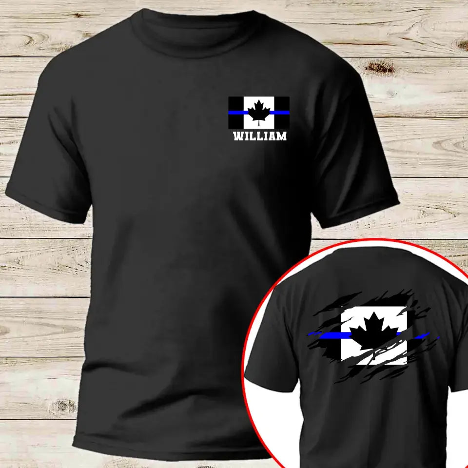 Personalized Canadian Police Branch Logo Custom Name T-shirt Printed KVH241257