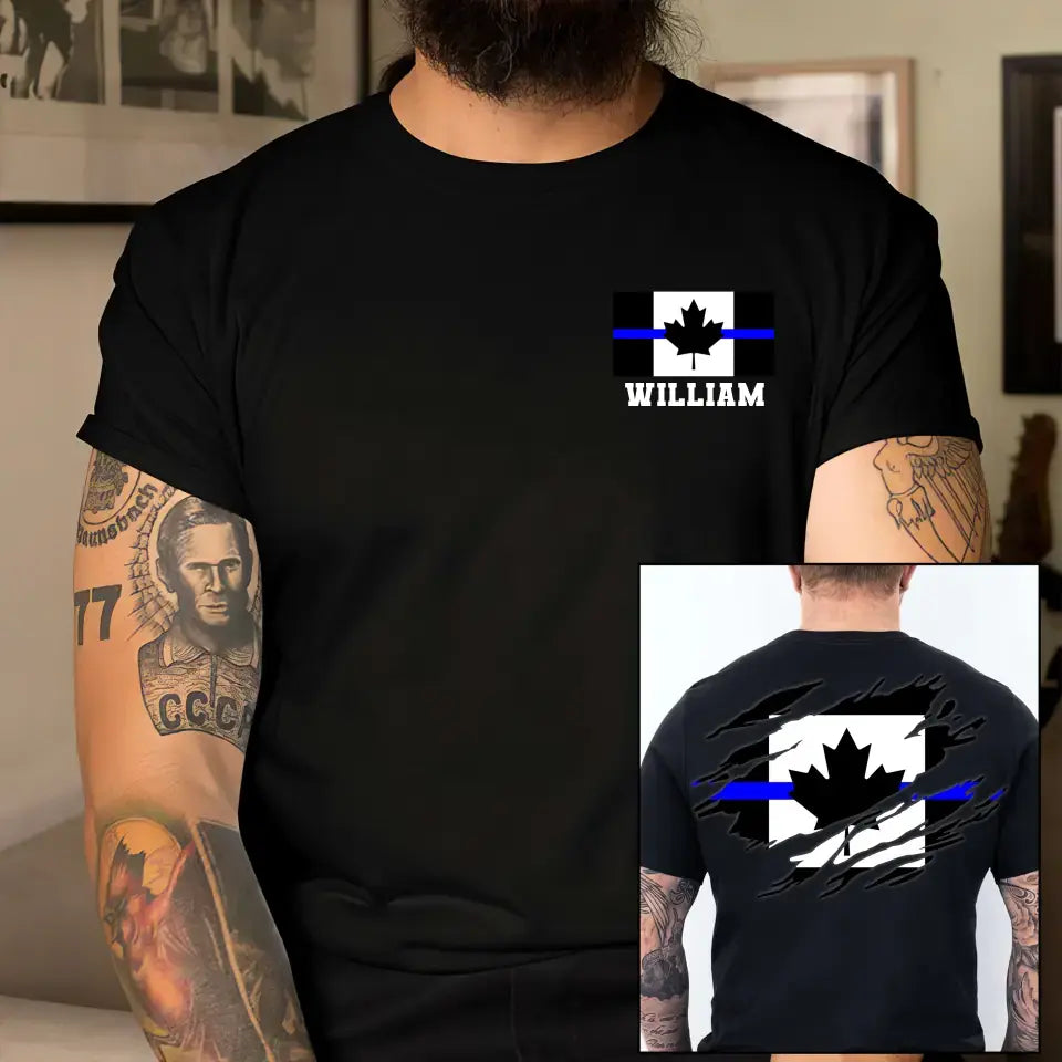 Personalized Canadian Police Branch Logo Custom Name T-shirt Printed KVH241257