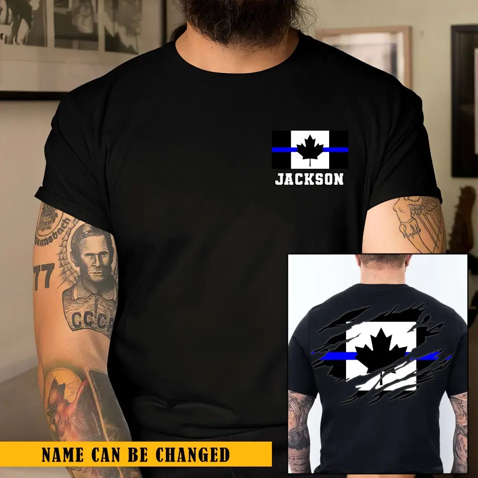 Personalized Canadian Police Branch Logo Custom Name T-shirt Printed KVH241257