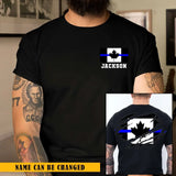 Personalized Canadian Police Branch Logo Custom Name T-shirt Printed KVH241257