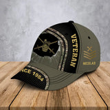 Personalized UK Veteran Logo Custom Rank Gold & Name Cap 3D Printed AHVA241252