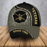 Personalized UK Veteran Logo Custom Rank Gold & Name Cap 3D Printed AHVA241252