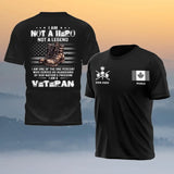 Personalized I Am Not A Hero Not A Legend I Am One Of The One Percent Who Served As Guardians Of Our Nation's Freedom I Am A Veteran Canadian Veteran Logo T-shirt Printed QTHN241259