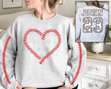 Personalized Baseball Player Custom Name & ID Sweatshirt Printed QTKH241266