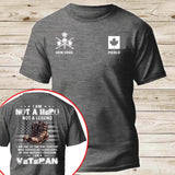 Personalized I Am Not A Hero Not A Legend I Am One Of The One Percent Who Served As Guardians Of Our Nation's Freedom I Am A Veteran Canadian Veteran Logo T-shirt Printed QTHN241259