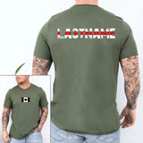 Personalized Canadian Firefighter Flag Custom Name T-shirt Printed HN241280