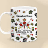 Personalized Canadian Veteran Branch Logo Custom Name & Time Mug Printed AHVA241275