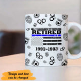 Personalized Retired US Police Custom Time Police Logo Mug Printed AHHN241286