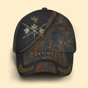 Personalized Retired Canadian Veteran Branch Logo Custom Name & Time Cap 3D Printed AHVQ241298