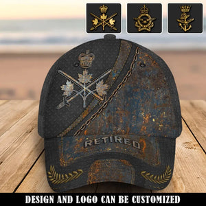 Personalized Retired Canadian Veteran Branch Logo Custom Name & Time Cap 3D Printed AHVQ241298