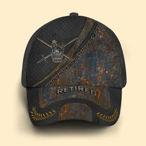 Personalized Retired UK Veteran Branch Logo Custom Name & Time Cap 3D Printed AHVQ241298