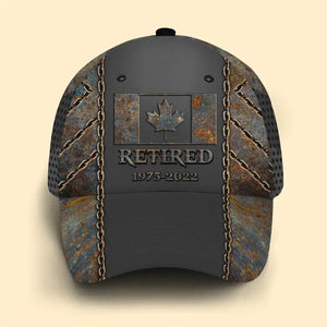 Personalized Canadian Veteran Retired 3D Printed Cap QTKH241279