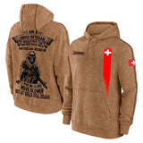 Personalized I Am A Swiss Veteran I Would Put The Unifrom Back On If Switzerland Needed Me I May Be Older Move Slower But My Skils Still Remain Brown Hoodie Printed KVH241289