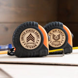 Personalized US Army Veteran Custom Rank & Name Tape Measure Printed KVH241318