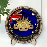 Personalized Australian Veteran Logo Always Ready Always There Customized Wooden Frame Printed AHVQ241321