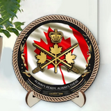 Personalized Canadian Veteran Logo Always Ready Always There Customized Wooden Frame Printed AHVQ241321