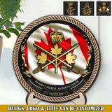 Personalized Canadian Veteran Logo Always Ready Always There Customized Wooden Frame Printed AHVQ241321