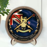 Personalized New Zealand Veteran Logo Always Ready Always There Customized Wooden Frame Printed AHVQ241321