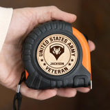 Personalized US Army Veteran Custom Rank & Name Tape Measure Printed KVH241318