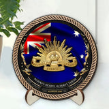 Personalized Australian Veteran Logo Always Ready Always There Customized Wooden Frame Printed AHVQ241321